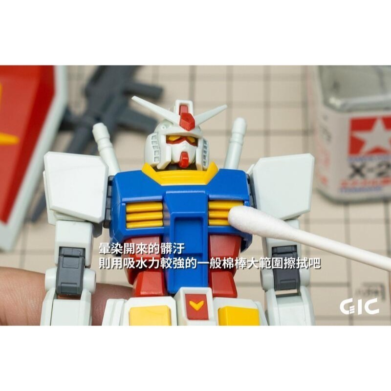 (大鳥叔叔模型)GiC TC-12 TC12 墨線液擦拭 低膨脹拭線棒 棉花棒 25入 (小)-細節圖5