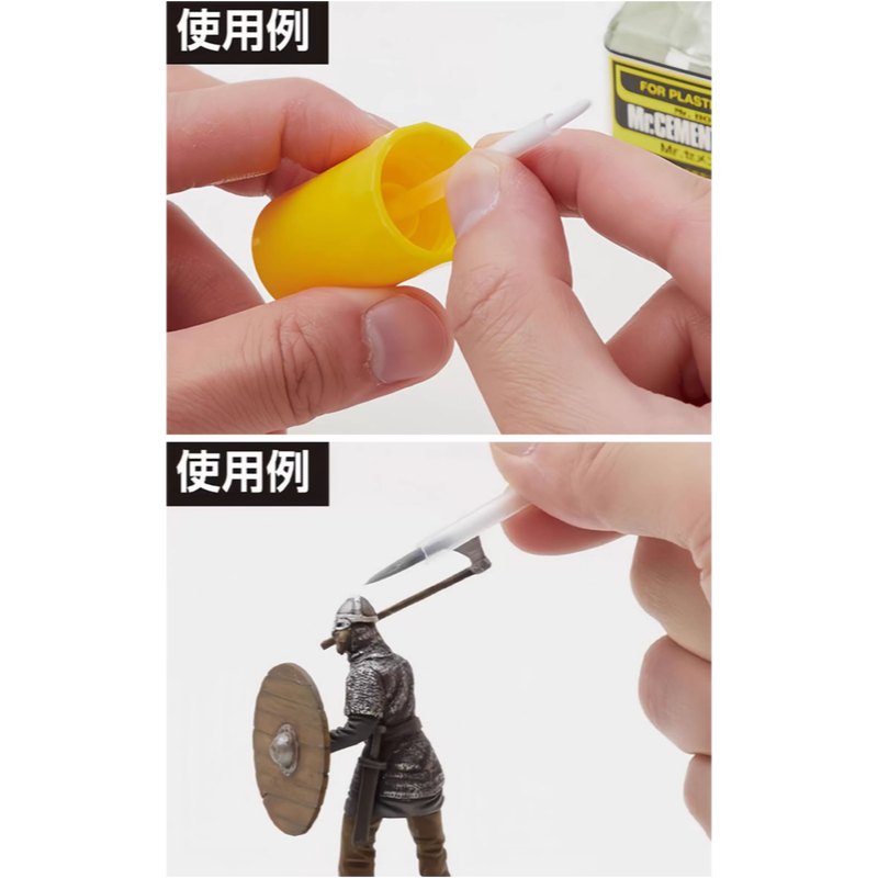 (大鳥叔叔模型)郡氏 GUNZE GT130 GT-130 WC 擬真舊化漆 接著劑/舊化液專用 替換筆刷組 10支入-細節圖3