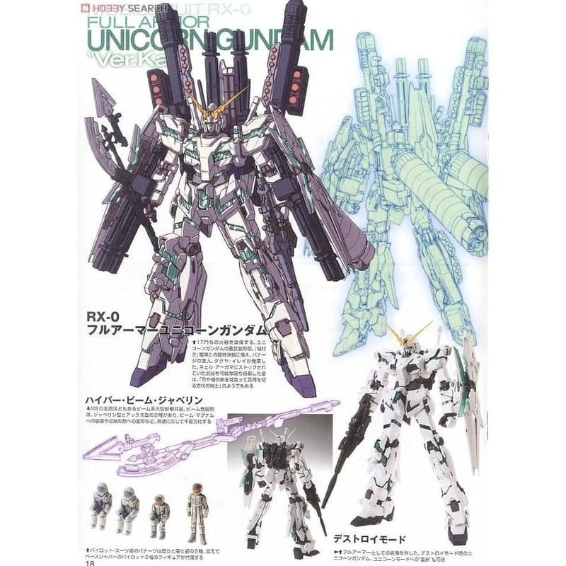 (大鳥叔叔模型)BANDAI 鋼彈 鋼普拉 1/100 MG 全裝甲型 獨角獸鋼彈 Ver. KA-細節圖2