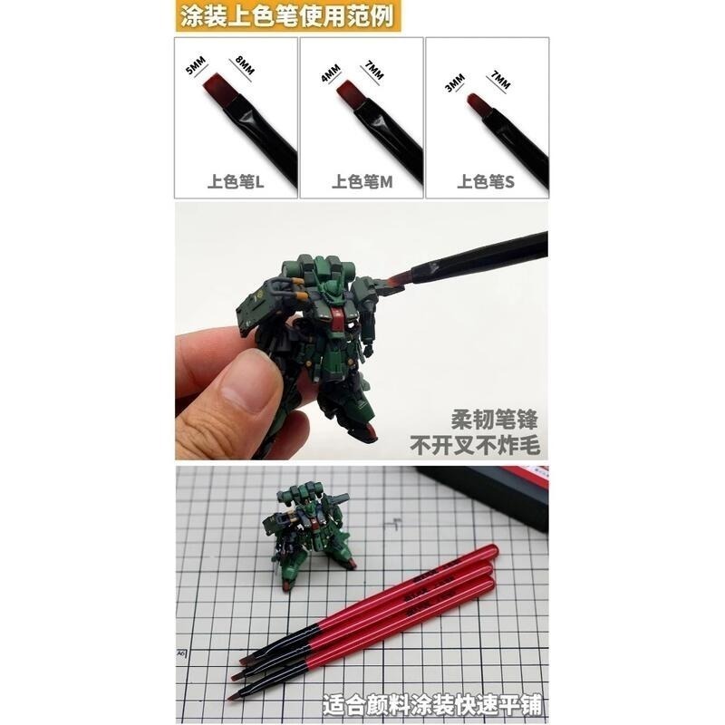 (大鳥叔叔模型) 模式玩造 MS063 MS-063 手塗系列套裝 上色筆 勾線筆 舊化筆 三隻裝-細節圖5