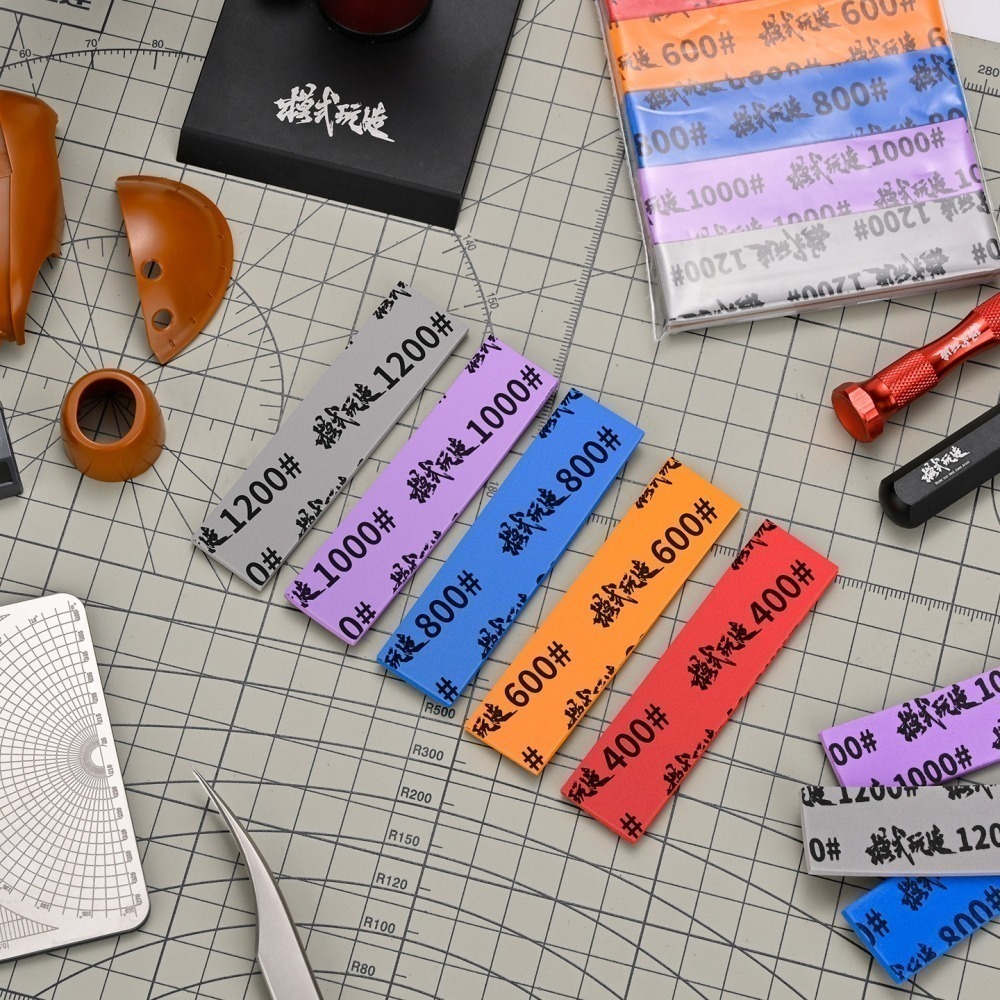 (大鳥叔叔模型) 模式玩造 MS119 MS-119  海綿砂紙 模型曲面拋光  5合1 10裝入-細節圖8