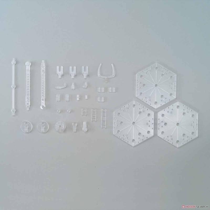 (大鳥叔叔模型)BANDAI 1/100 1/144鋼彈腳架(通用型) RG HG MG RE/100透明3底座2支架-細節圖4