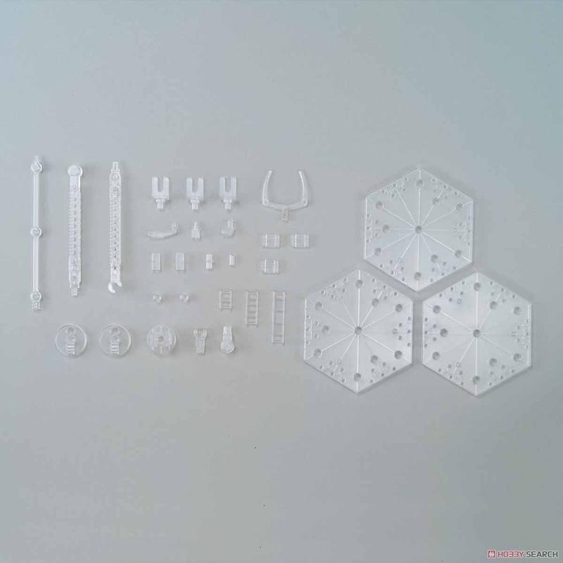 (大鳥叔叔模型)BANDAI 1/100 1/144鋼彈腳架(通用型) RG HG MG RE/100透明3底座2支架-細節圖4