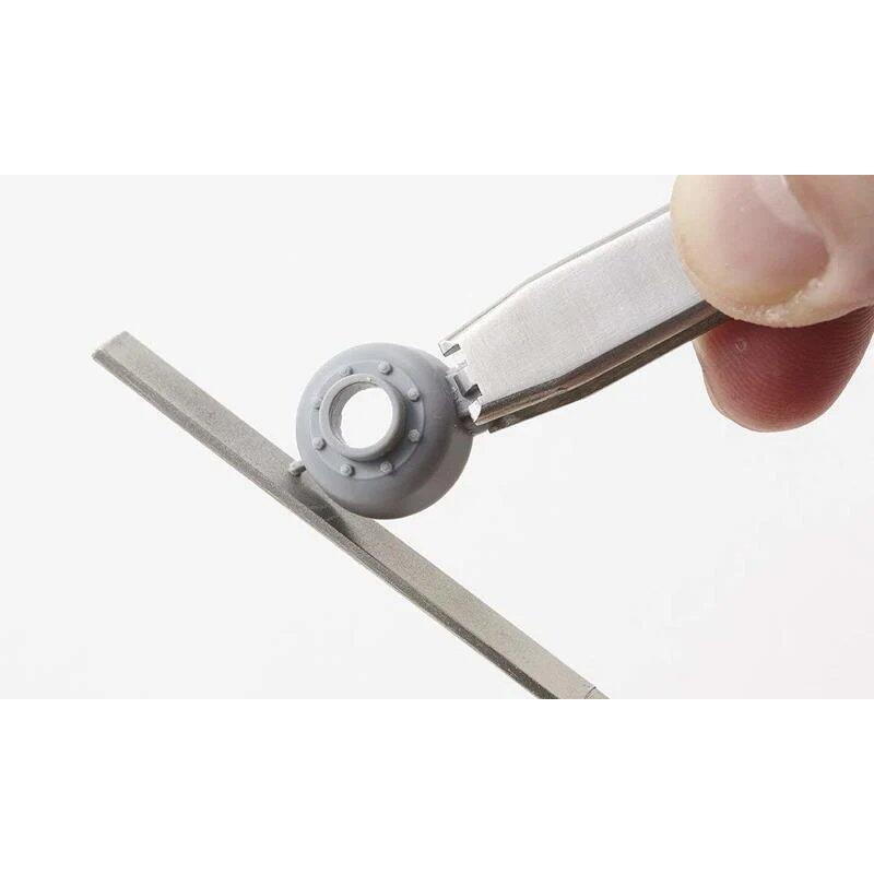 (大鳥叔叔模型)GUNZE郡氏 GT93 GT-93 模型專用 尖端特殊凹口防滑設計 模型鑷子-細節圖3