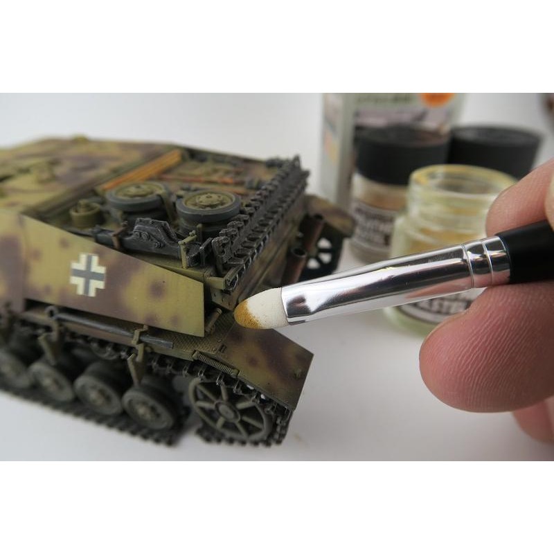 (大鳥叔叔模型)GUNZE郡氏 MB33 MB-33 舊化專用筆刷組 海綿刷(小)-細節圖3