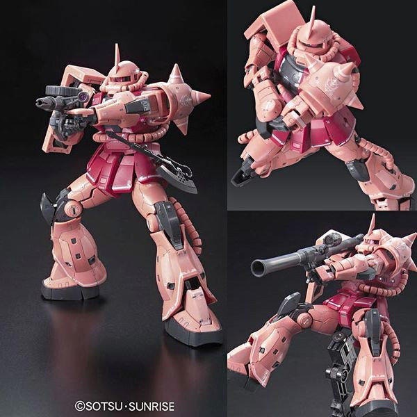 (大鳥叔叔模型)BANDAI 鋼彈 1/144 RG02 RG 02 MS-06S Zaku II 夏亞專用薩克 鋼彈-細節圖6