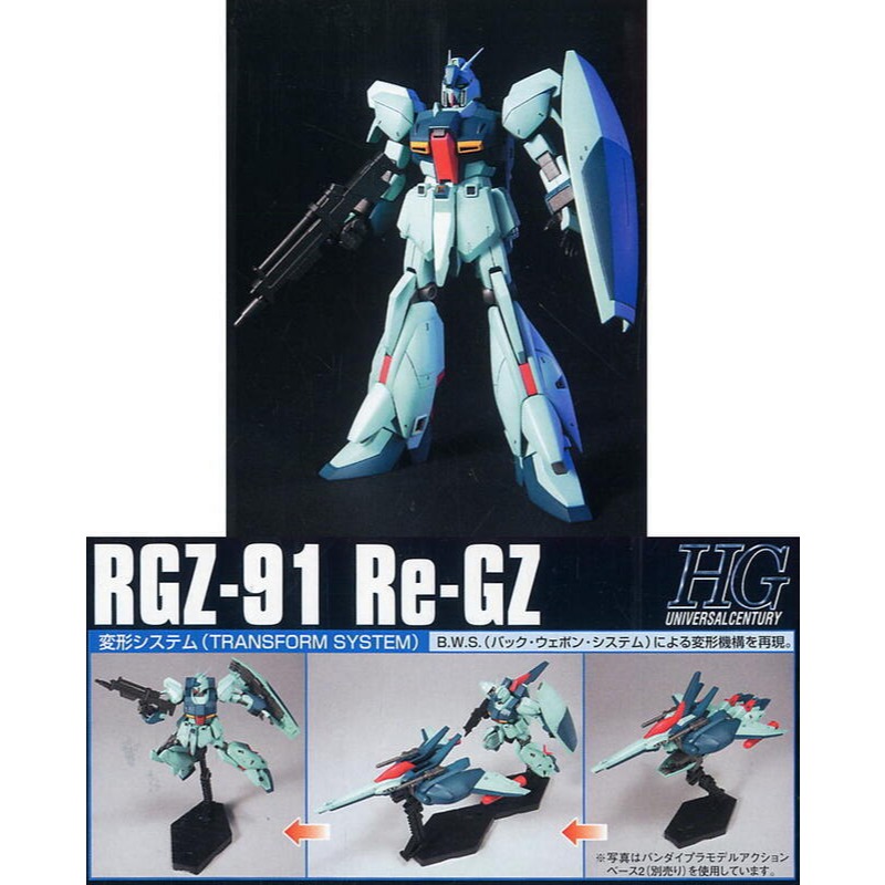 (大鳥叔叔模型)BANDAI 鋼彈1/144 HGUC#085 RGZ-91 Re-GZ利卡茲-細節圖5
