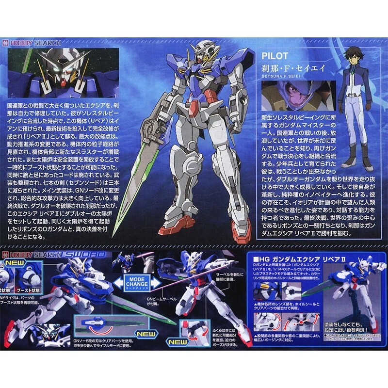 (大鳥叔叔模型)BANDAI 鋼彈1/144 HG00#44 能天使修補版II-細節圖2