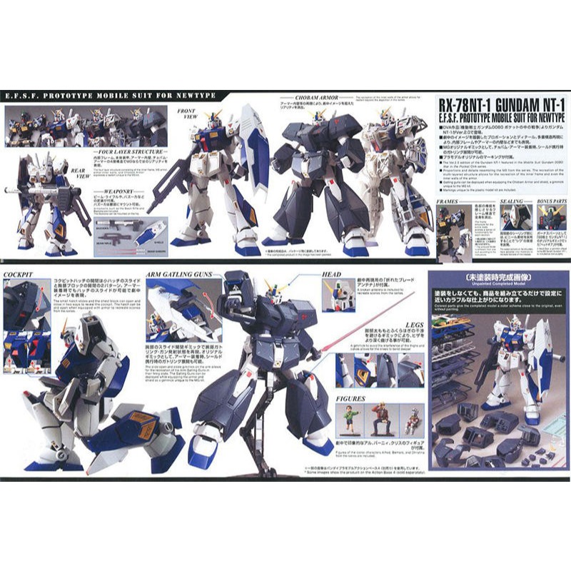 (大鳥叔叔模型)BANDAI 鋼彈 [現貨] MG 1/100 RX-78 NT-1 VER 2.0-細節圖4