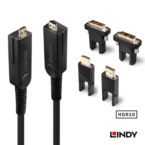 【LINDY】林帝 HDMI2.0 18G 4K/60HZ &amp; DVI 三合一光電混合線