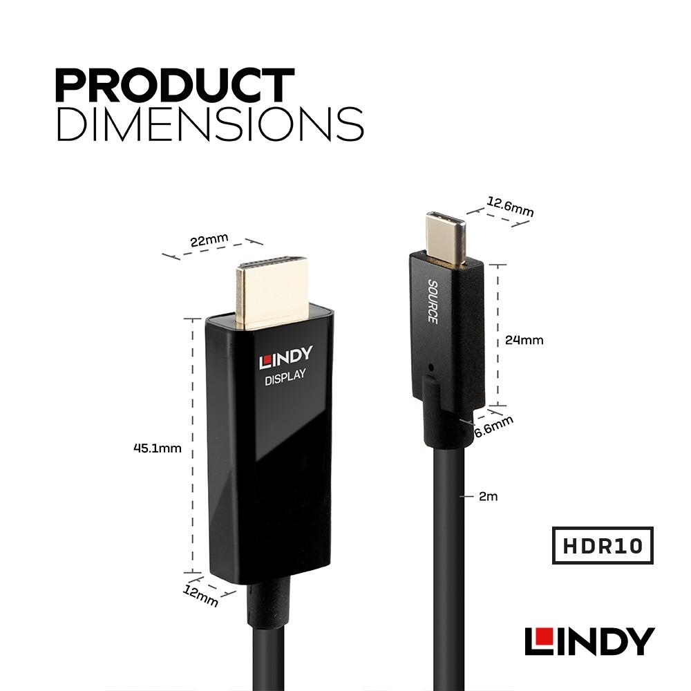 【LINDY】林帝 主動式USB3.1 Type-C to HDMI HDR轉接線-細節圖3