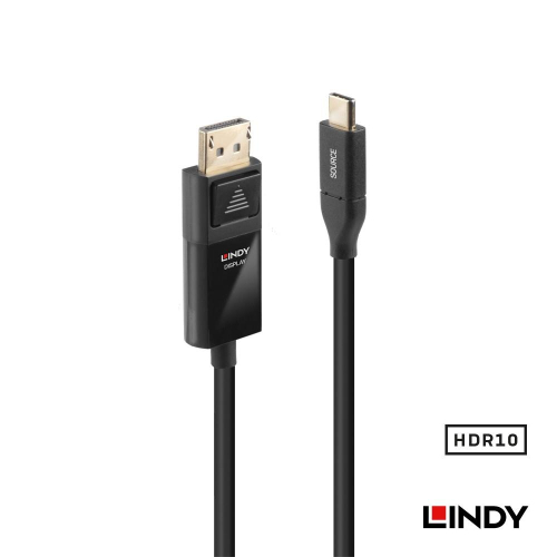 【LINDY】林帝 主動式USB3.1 TYPE-C TO DISPLAYPORT HDR轉接線