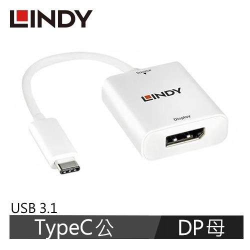 【LINDY】林帝 USB3.1 TYPE-C TO DisplayPort轉接器