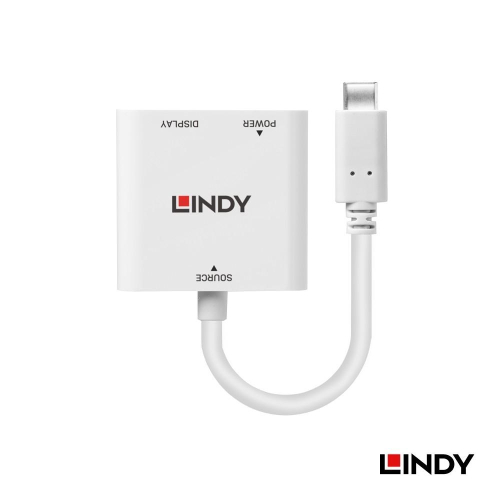 【LINDY】林帝 主動式 USB 3.1 Type-C to DisplayPort 轉接器帶PD功能