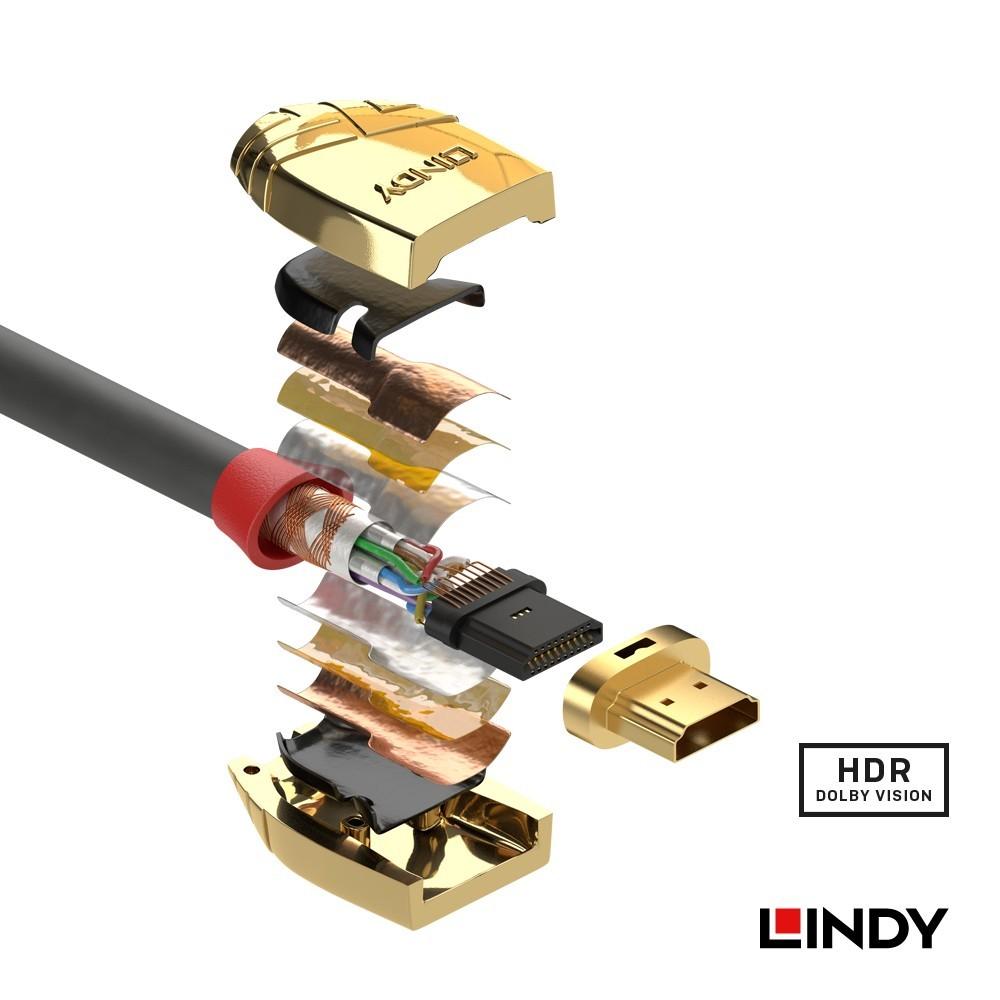 【LINDY】林帝 GOLD系列High Speed HDMI 2.0版公 to 公 傳輸線-細節圖3