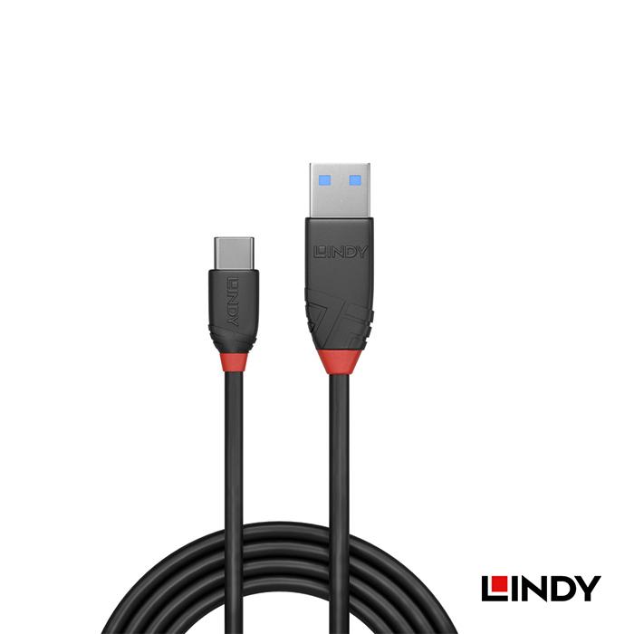 【LINDY】林帝 Black系列USB 3.2 Gen 2 Type-C/公 to Type-A/公 傳輸線-細節圖2