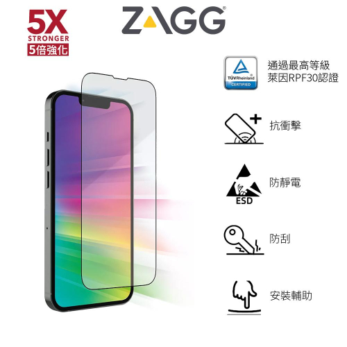 【美國ZAGG】抗藍光 iPhone 13/14 Pro RPF30認證 德國萊因 滿版鋼化玻璃 6.1吋保護貼