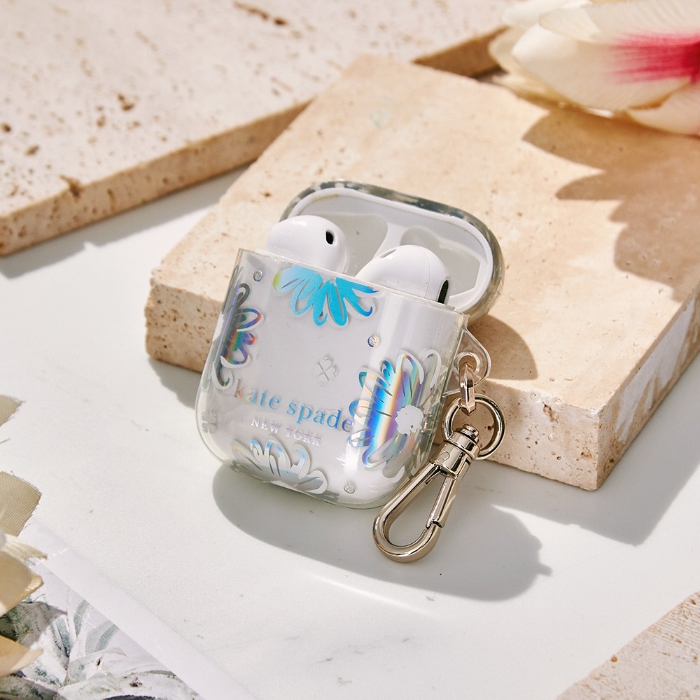 【Kate Spade】 AirPods 1/2代 耳機殻 保護套 幻彩雛菊-細節圖3