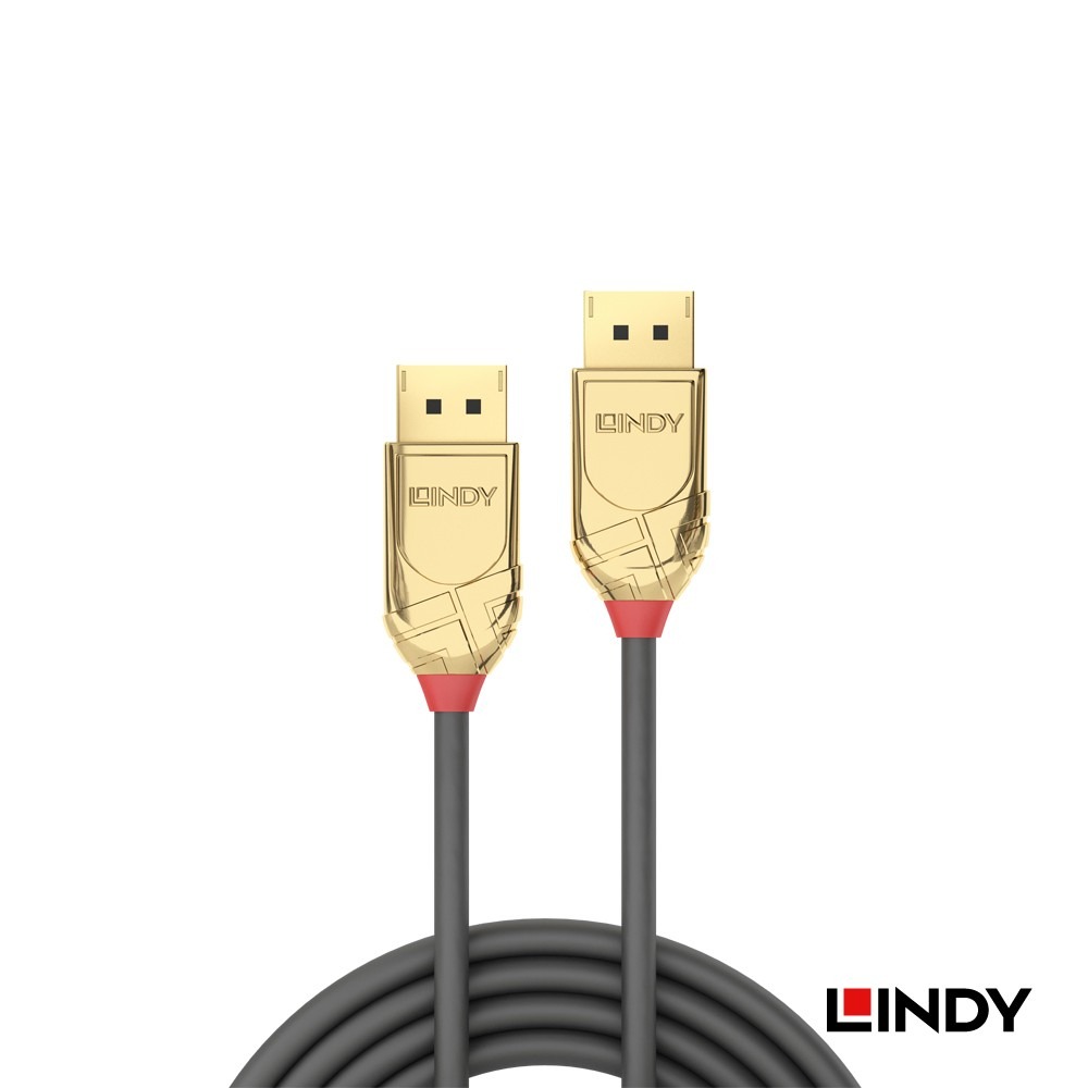 【LINDY】林帝 DisplayPort 傳輸線 1.2版 公 to 公 (GOLD系列 / ANTHRA系列 )-細節圖2