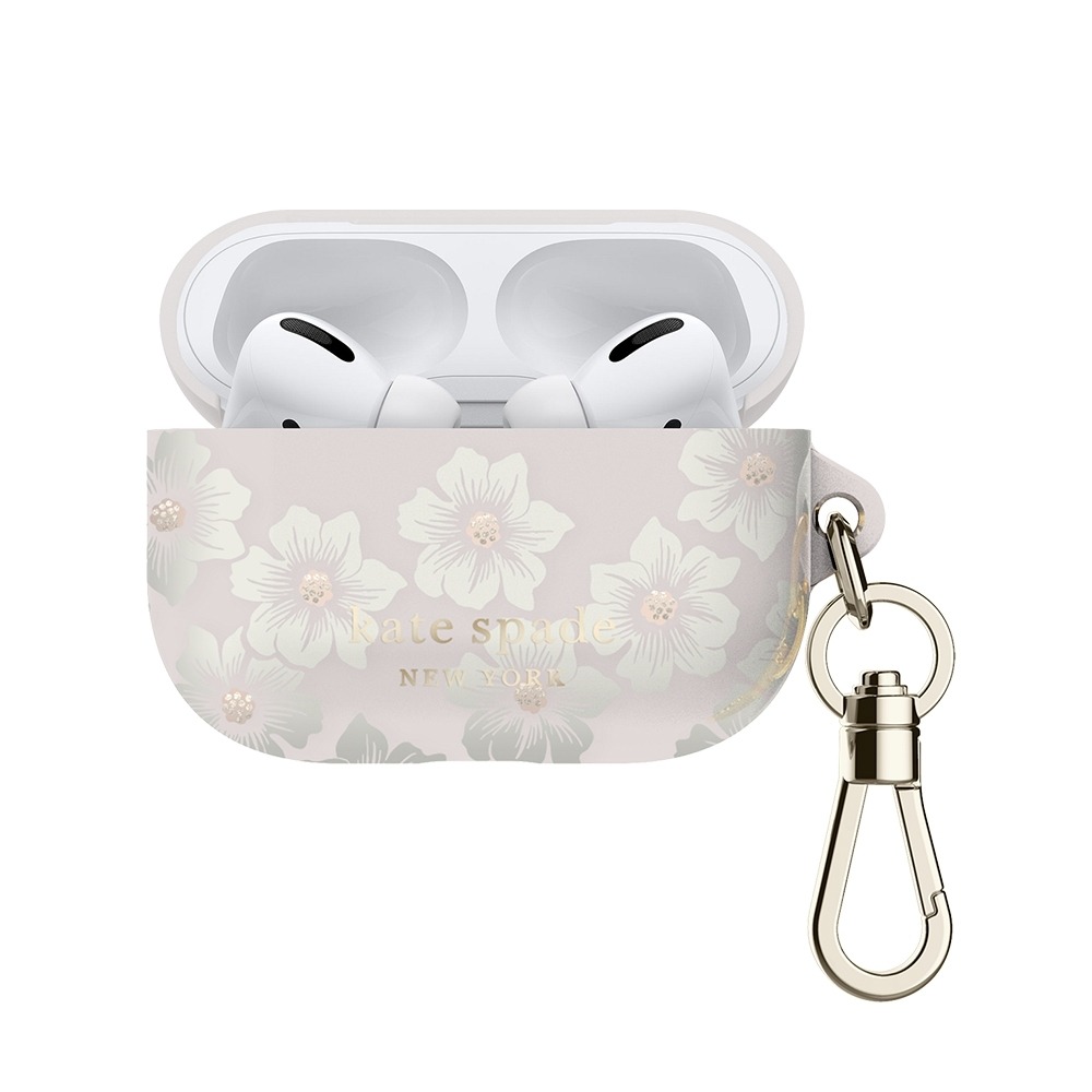 【kate spade】AirPods Pro (第2代) 精品耳機殼 保護套 經典蜀葵-細節圖3