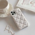 iphone 11 12 13 14 pro max 小香風白色魚子醬系列手機殼 鍊條 插卡 單殼 卡包 菱格紋手機殼-規格圖8