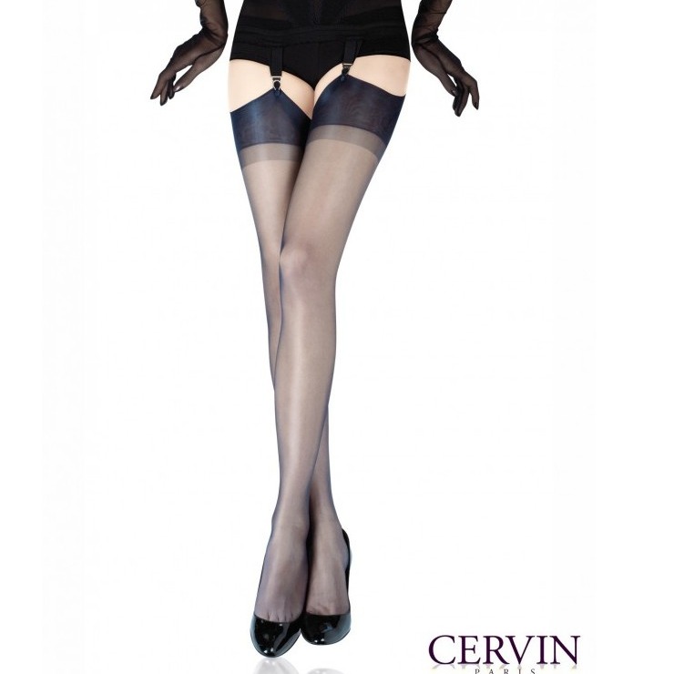 (現貨)CERVIN基本款單色100%無彈力尼龍吊帶襪NEW Capri15D RHT Nylon Stockings-細節圖3