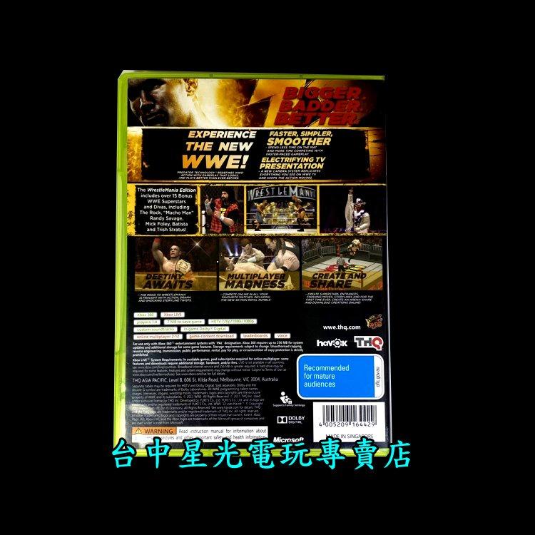 【XB360原版片】 原版片 WWE 激爆職業摔角12 WWE ＇12  英文版 中古二手品【台中星光】-細節圖3