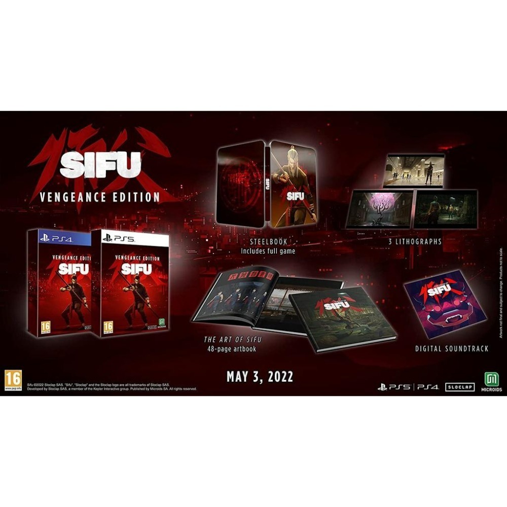 復仇版 限定版 附特典杯墊 【PS4原版片】☆ 師父 Sifu ☆中文版全新品【台中星光電玩】-細節圖4