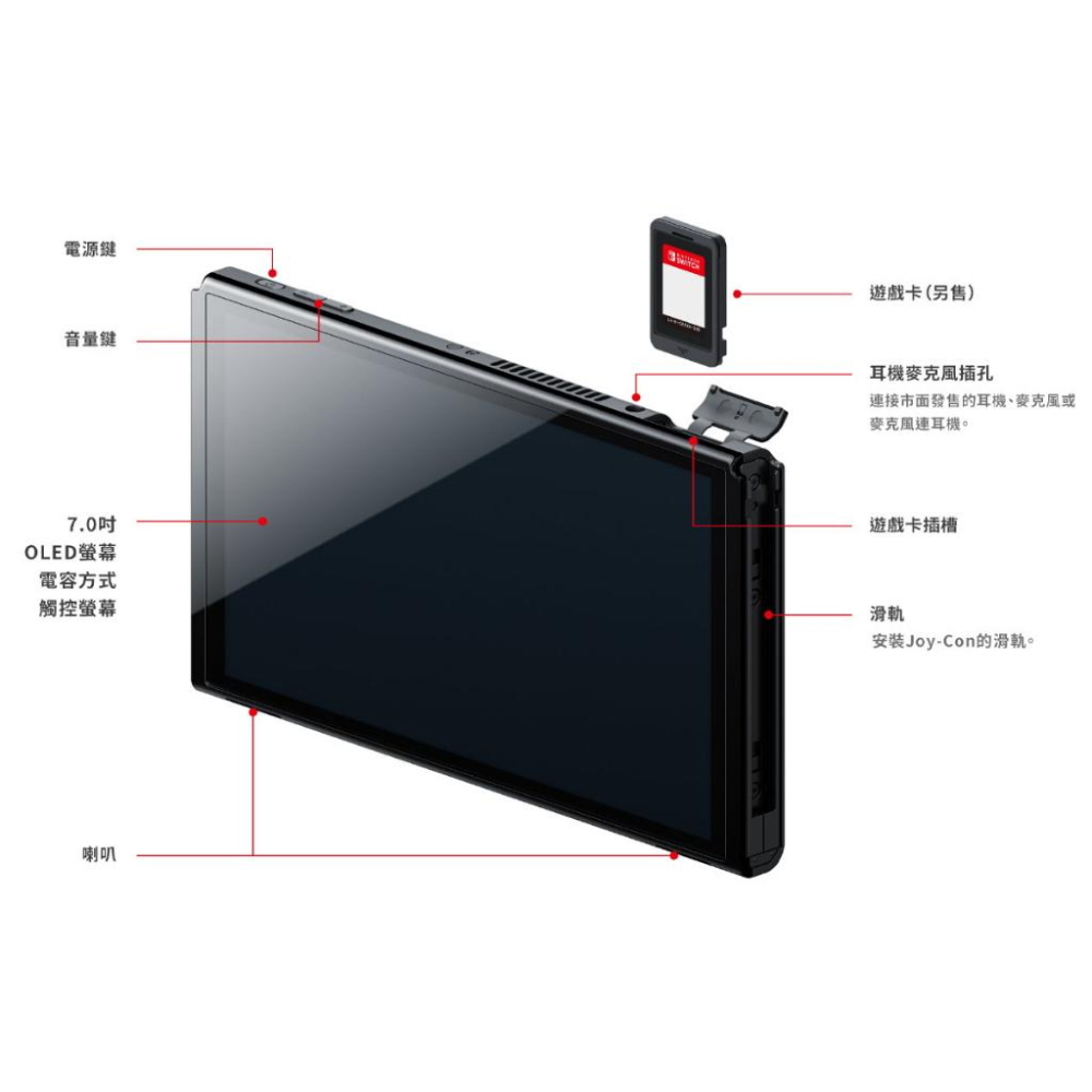 【Switch OLED】 薩爾達傳說 王國之淚 主機本體 螢幕 7吋液晶 盒裝公司貨 不含JOY-CON和底座 【星光-細節圖3