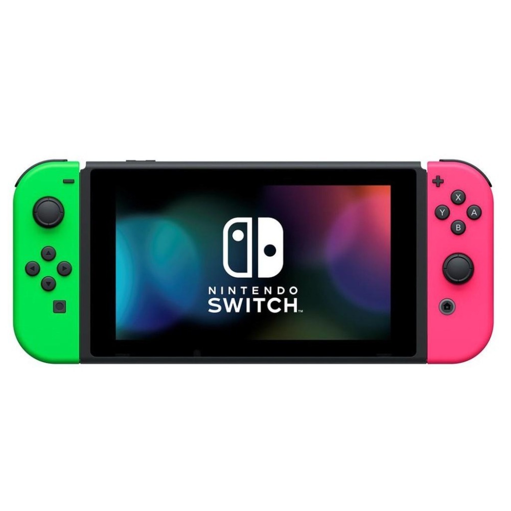 Nintendo Switch 主機 漆彈大作戰特別版 新款 電力加強版 電光綠粉紅色 【單機不含遊戲】台中星光電玩-細節圖7