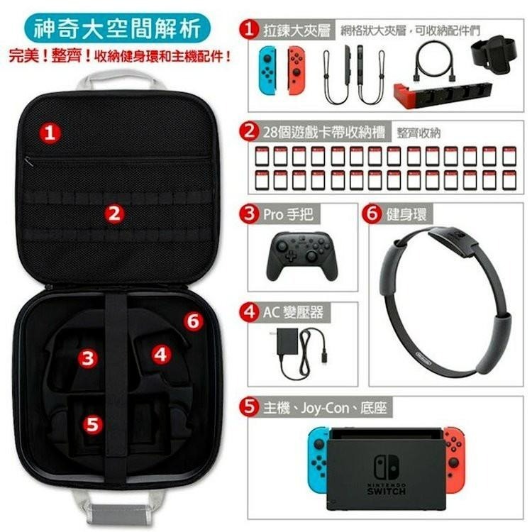 NS Switch 電力加強【健身冒險組】 電光紅藍 動物森友會版 NS主機＋健身環大冒險＋玻璃貼＋收納包 【台中星光】-細節圖4