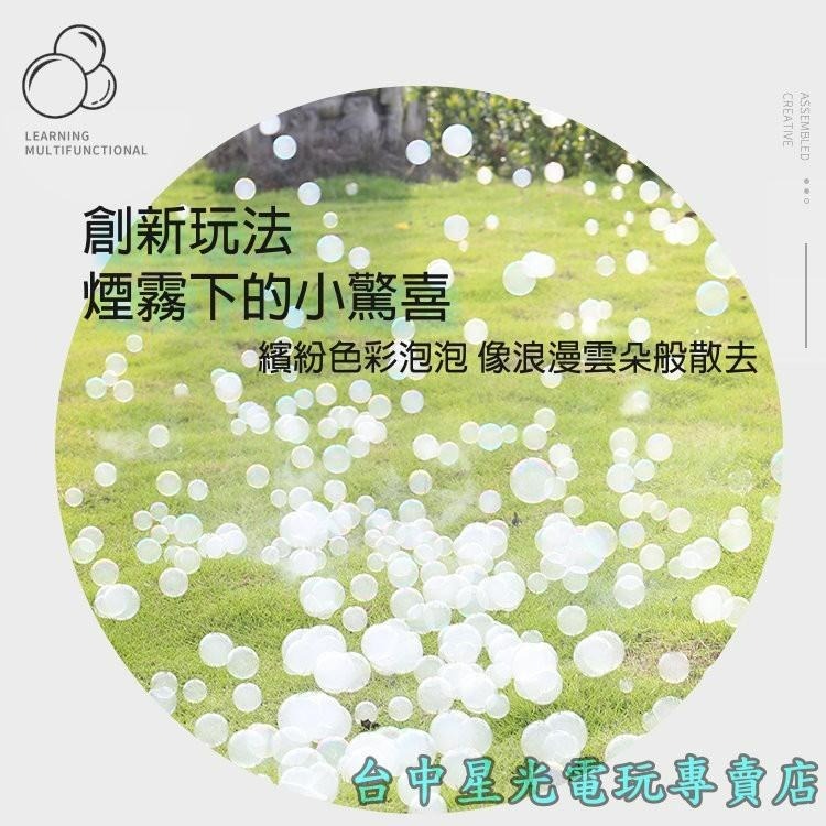 電動 霧幻泡泡槍 煙霧泡泡機 【藍色/粉紅色】卡通槍造型 自動吹泡泡抖音同款 網紅必備【禮盒包裝】兒童玩具 台中星光電玩-細節圖3