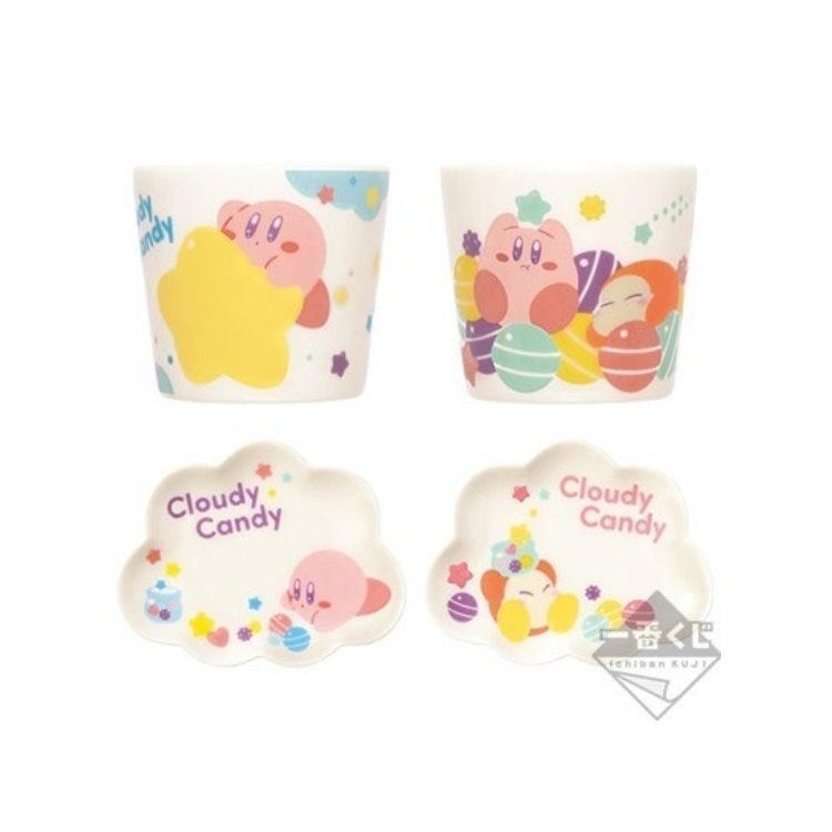 E賞【代理版】一番賞  星之卡比 卡比之星 Cloudy Candy 杯盤組 餐具 杯子 盤子【交換 生日禮物】台中星光-細節圖2