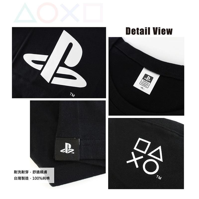 【SONY原廠授權】 PlayStation 經典LOGO 黑潮原力 T恤 極致黑 短袖上衣 【特典商品】台中星光電玩-細節圖3