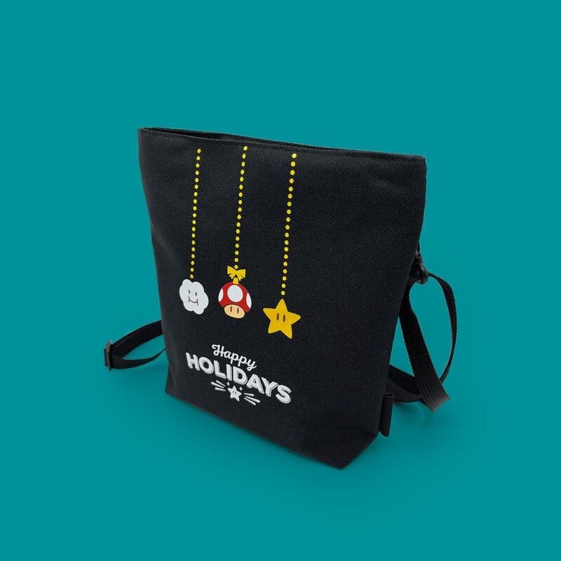 【特典商品】 任天堂 Nintendo 限定隨身包 2022冬季特典 瑪利歐 側背包 斜背包 全新品【台中星光電玩】-細節圖3