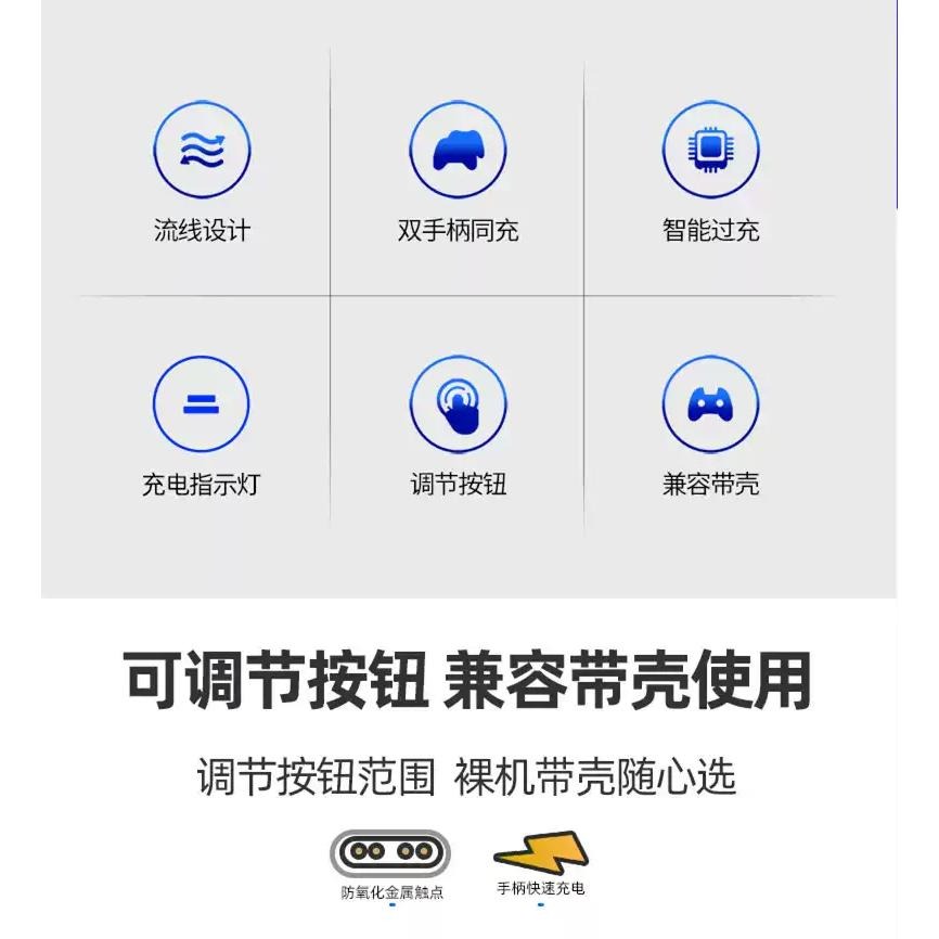 L652【PS5週邊】 良值 PS5 DualSense 控制器 雙手把充電座 可裝殼充電 USB 【台中星光電玩】-細節圖7