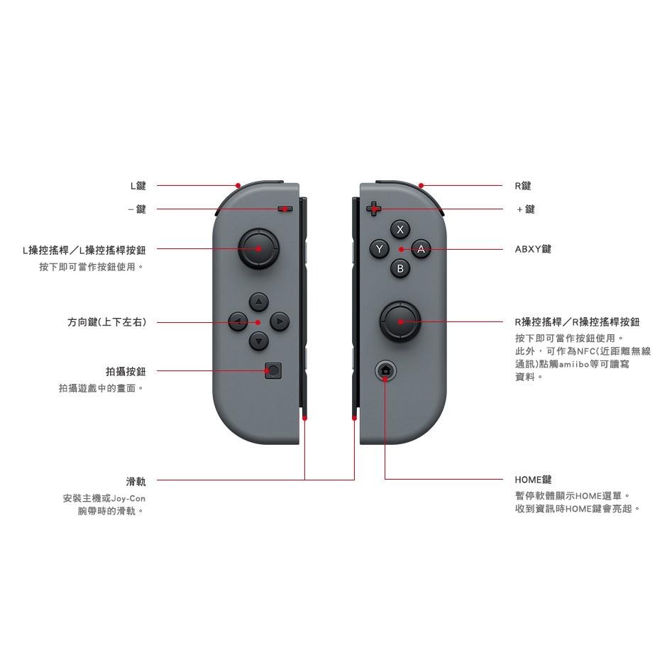 Nintendo Switch Joy-Con L 左手控制器單手把多顏色紅藍灰綠粉【台灣