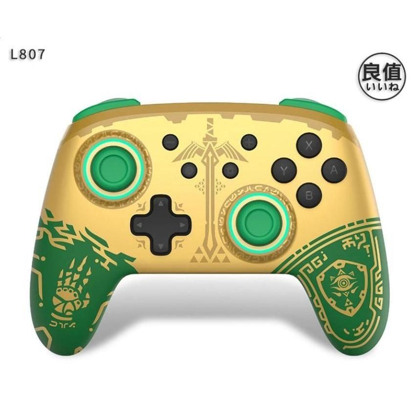 L807【NS周邊】 Switch 良值 無線手把 Pro控制器 NFC 喚醒 連發 【薩爾達傳說 王國之淚主題】星光-細節圖4