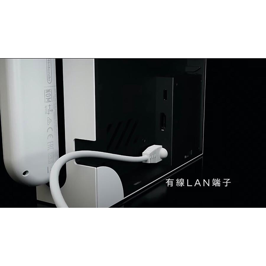 【NS週邊】Switch OLED 黑色 原廠主機底座 電視轉接盒 新增有線網路插孔【台灣公司貨 裸裝新品】台中星光電玩-細節圖5