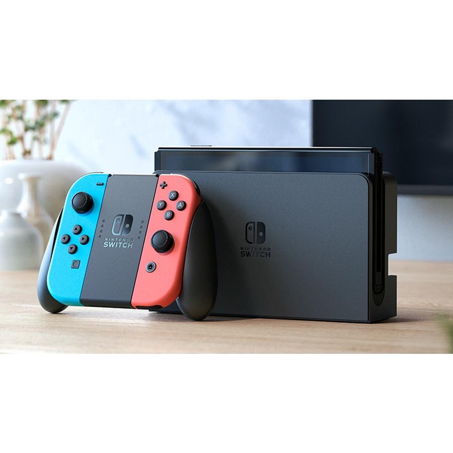 【NS週邊】Switch OLED 黑色 原廠主機底座 電視轉接盒 新增有線網路插孔【台灣公司貨 裸裝新品】台中星光電玩-細節圖6
