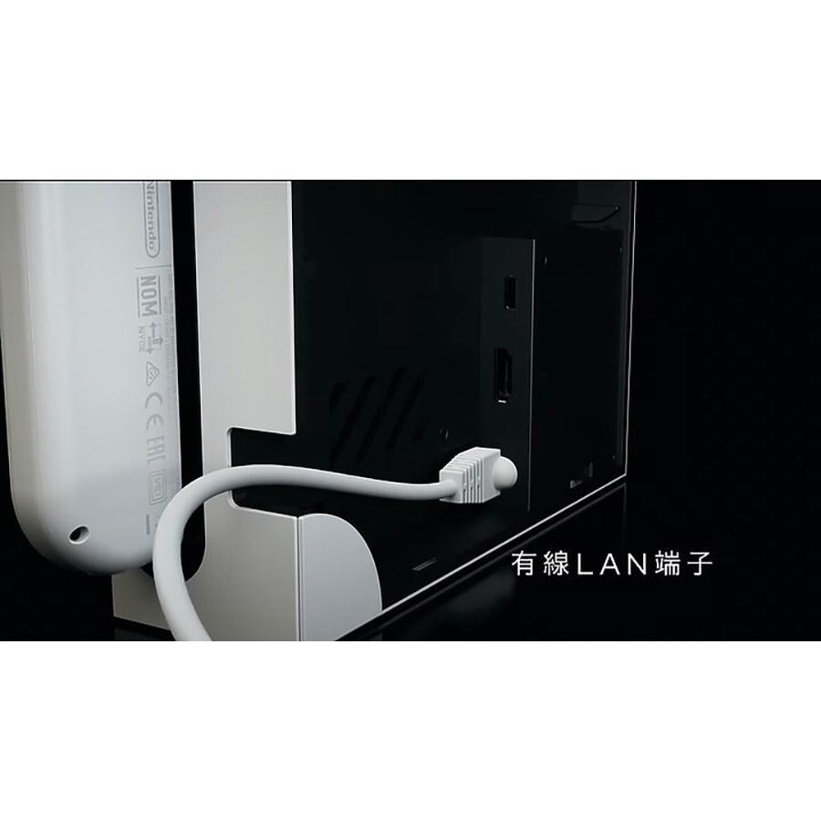 新增有線網路孔【NS週邊】Switch OLED 黑色 原廠主機底座 充電＋變壓器＋HDMI 【台灣公司貨 裸裝新品】-細節圖8