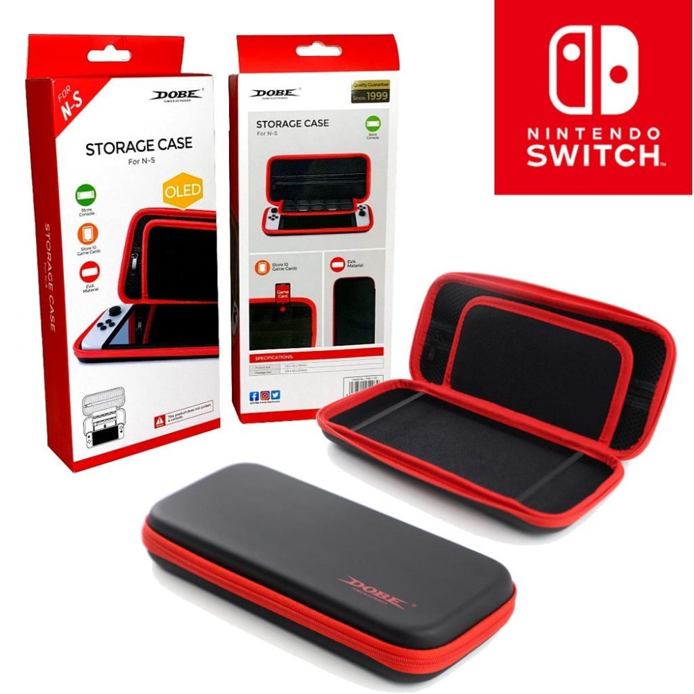 【NS周邊】 DOBE Switch OLED 主機包 收納包 硬殼包 可收納遊戲 【TNS-1130】台中星光電玩-細節圖3