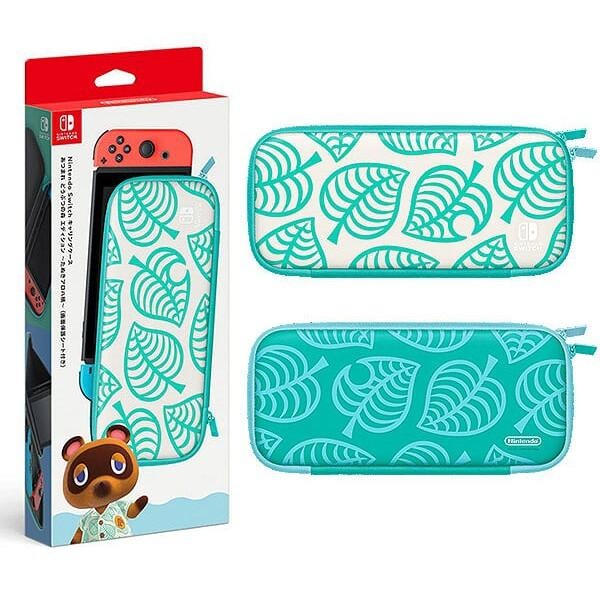 NS週邊 動物之森 集合啦 動物森友會 Switch 便攜包 主機包 附保護貼【Nook 夏威夷花紋】台中星光電玩-細節圖5