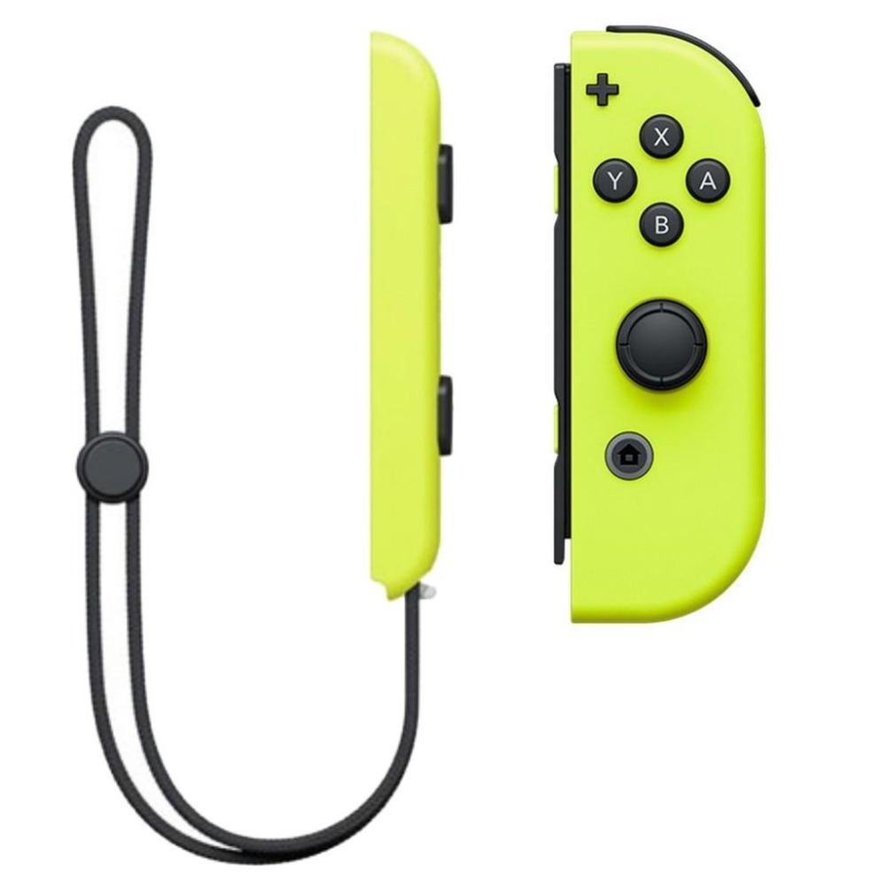 Nintendo Switch Joy-Con R 電光黃色右手控制器單手把電光黃色腕帶【裸