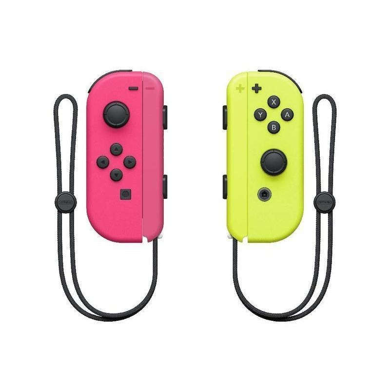 Nintendo Switch 【公司貨】 Joy-Con 電光粉紅黃色 左右手控制器 雙手把 【盒裝新品】台中星光電玩-細節圖3