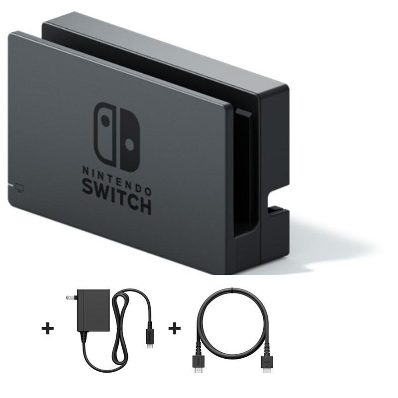 Nintendo Switch 【公司貨】 原廠主機底座擴充組 充電套件 底座＋變壓器＋HDMI【裸裝新品】台中星光電玩-細節圖4