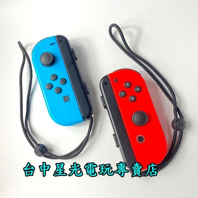 有保固+贈TPU保護殼【NS週邊】 Switch Joy-Con 左右手控制器 雙手把 紅藍色 附黑色腕帶【中古二手】-細節圖5