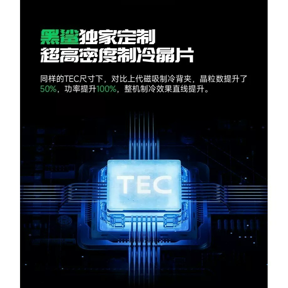 【Black Shark 黑鯊】 冰封制冷散熱背夾 3 Pro 磁吸版 手機散熱 製冷 降溫 手遊電競【黑/白】星光-細節圖4