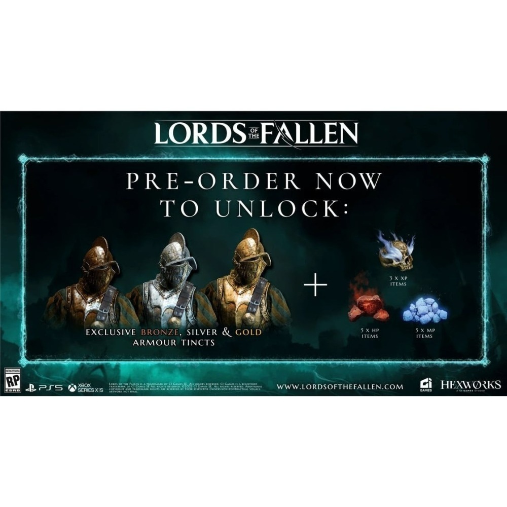 附特典DLC＋類比搖桿套【PS5原版片】 墮落之王 2 Lords of the Fallen 中文版全新品【台中星光】-細節圖5