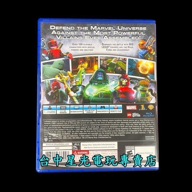 【PS4原版片】 樂高漫威超級英雄 Lego Marvel 鋼鐵蜘蛛人 【英文版 中古二手商品】台中星光電玩-細節圖5